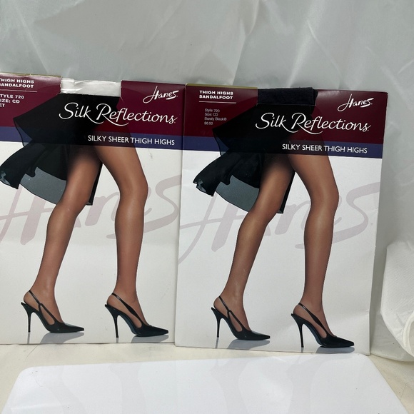 Hanes Silk Reflections Thigh High Stockings - Picture 1 of 2